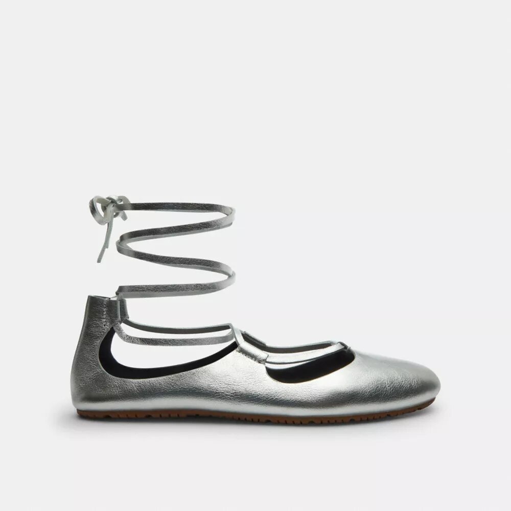 Ballerines souples à lacets
