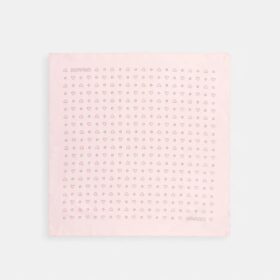 Bandana en soie à imprimé cœurs à pois