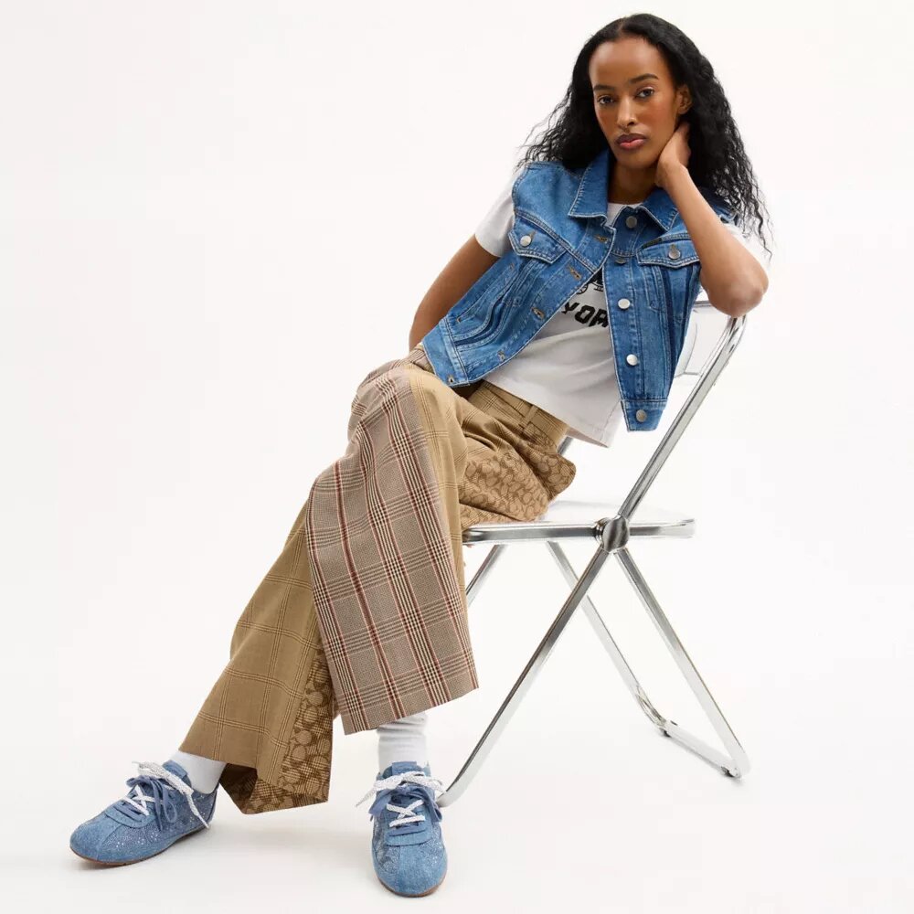 Baskets souples en denim emblématique