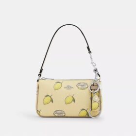 Bijou de sac à fermoir à pression avec imprimé citron