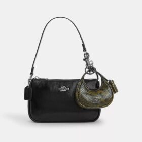 Bijoux de sac « Carmen » à imprimé serpent