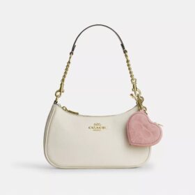 Bijoux de sac en forme de cœur en denim emblématique