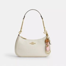 Bijoux de sac en Signature Canvas avec breloque en forme de cœur
