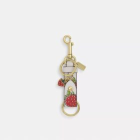 Bijoux de sac à fermoir à pression avec imprimé fraise