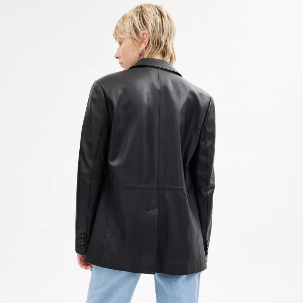 Blazer en cuir