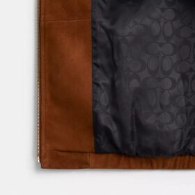 Bomber oversize en daim « Heritage C »