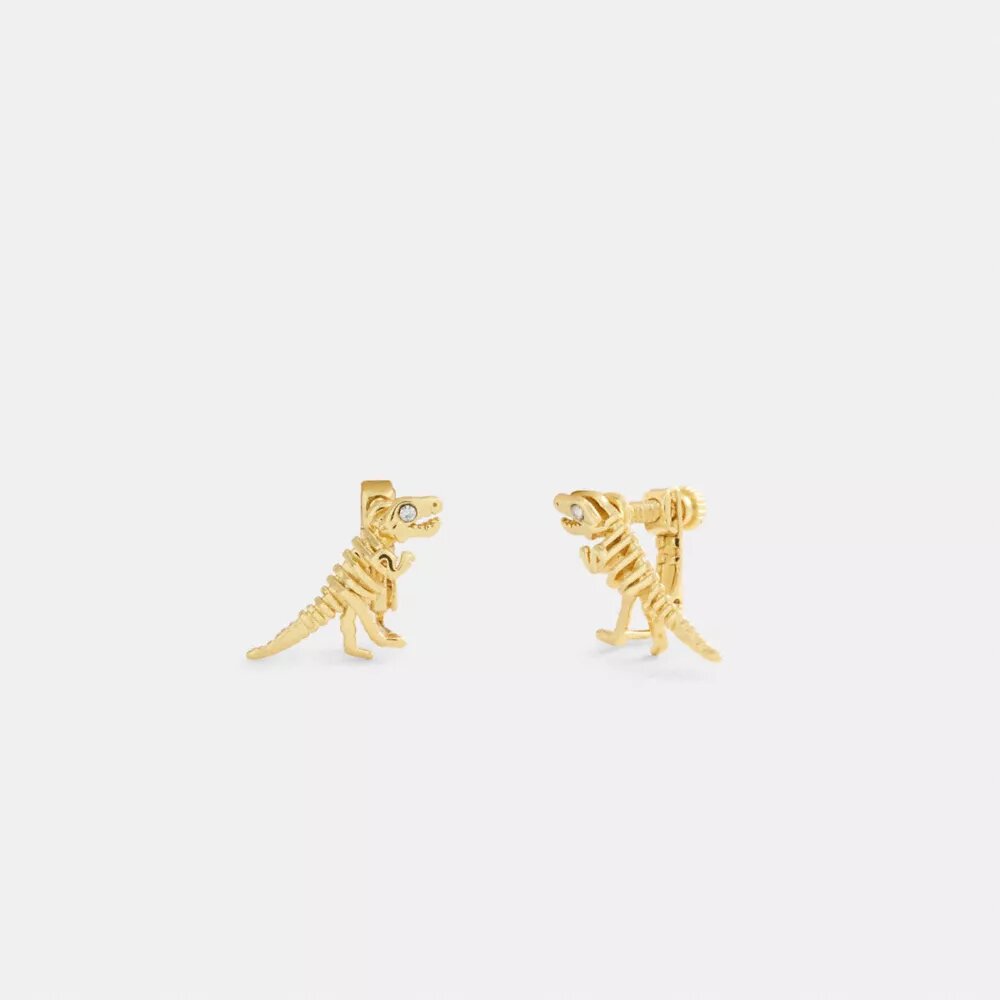 Boucles d’oreilles à clip « Skeletal Rexy »