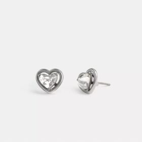 Boucles d’oreilles clous « Halo Heart »
