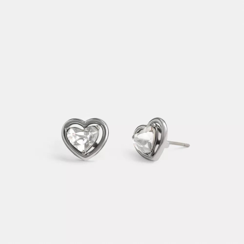 Boucles d’oreilles clous « Halo Heart »