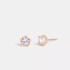 Boucles d’oreilles à clous « Halo Tea Rose »
