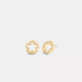 Boucles d’oreilles à clous « Open Tea Rose »