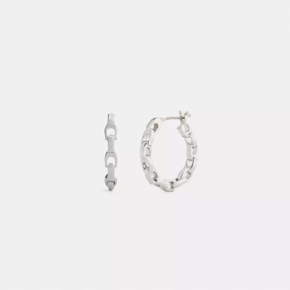 Boucles d’oreilles créoles « Linked C » Small