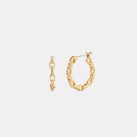 Boucles d’oreilles créoles « Linked C » Small