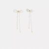 Boucles d’oreilles nœud perlé