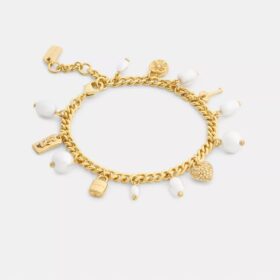 Bracelet à Charms perles et cœurs