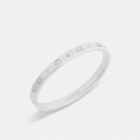 Bracelet à charnières avec motif « C » répété