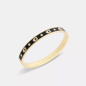 Bracelet à charnières avec motif « C » répété