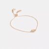 Bracelet coulissant « Halo » rose thé