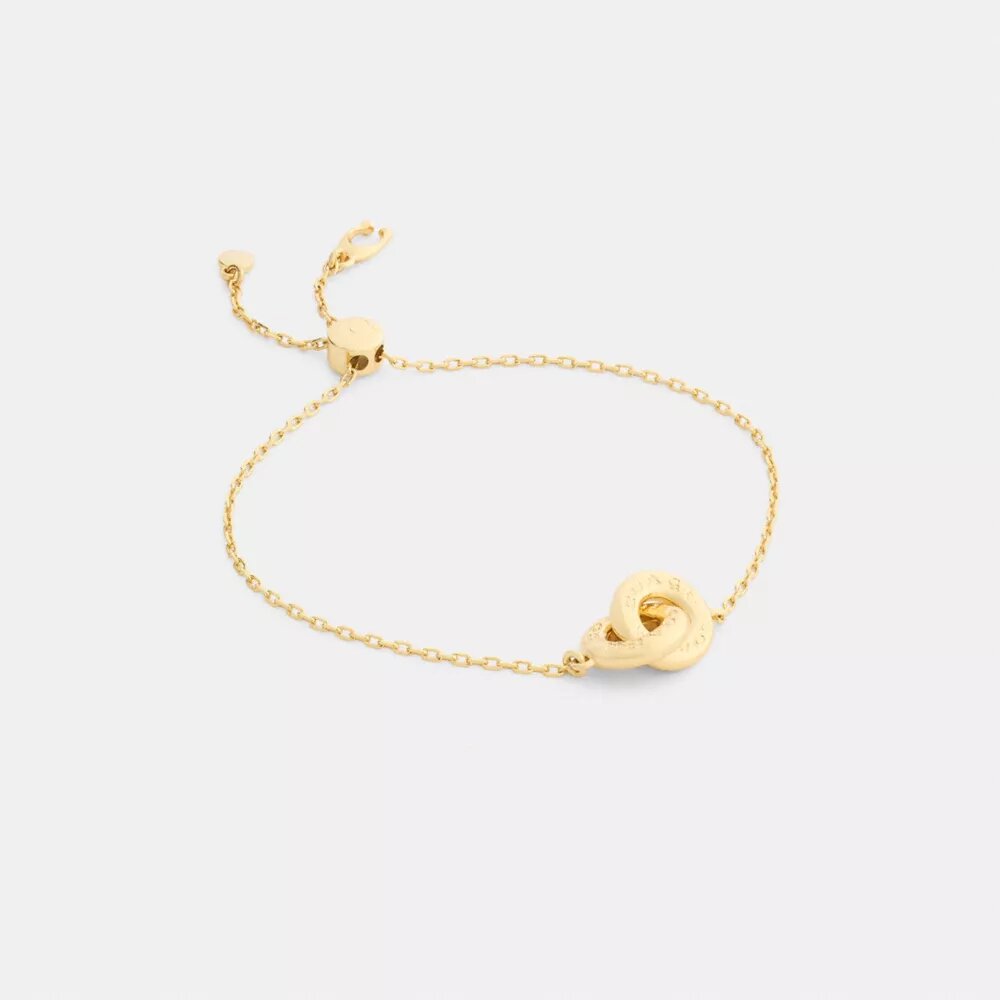 Bracelet à glissière entrelacée