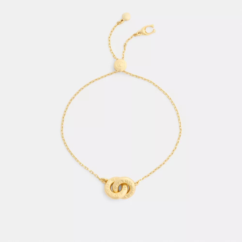 Bracelet à glissière entrelacée