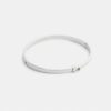 Bracelet rigide fin à charnière, signature de la marque