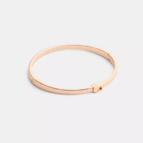 Bracelet rigide fin à charnière, signature de la marque
