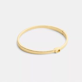 Bracelet rigide fin à charnière, signature de la marque