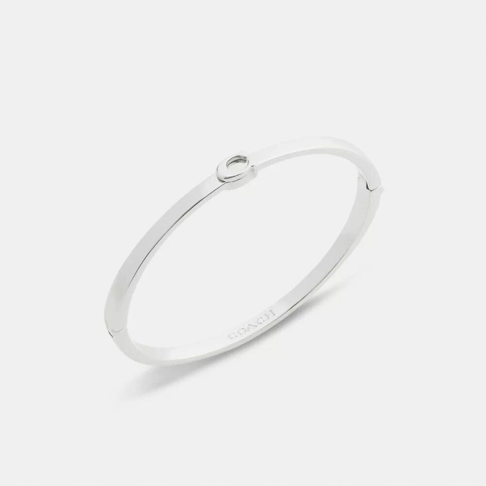 Bracelet rigide fin à charnière, signature de la marque