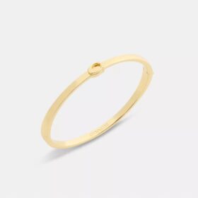 Bracelet rigide fin à charnière, signature de la marque