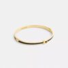 Bracelet rigide fin en émail « Signature » à fermeture à charnière