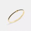 Bracelet rigide fin en émail « Signature » à fermeture à charnière