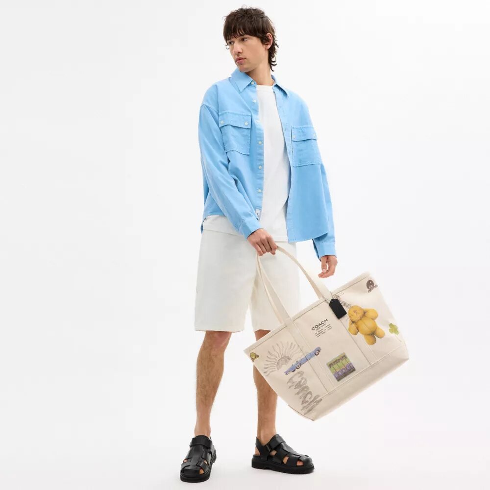 Cabas utilitaire avec imprimé « Sketch »