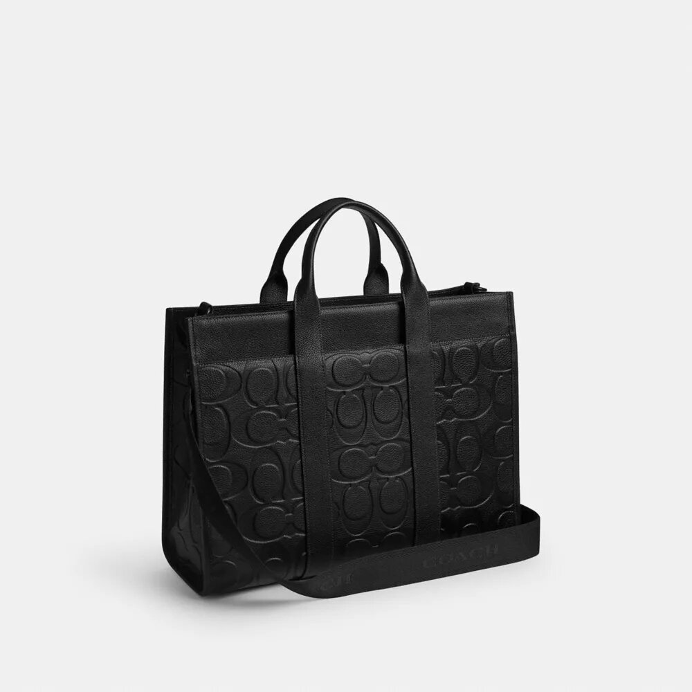 Cabas Wesley en cuir Signature Maxi