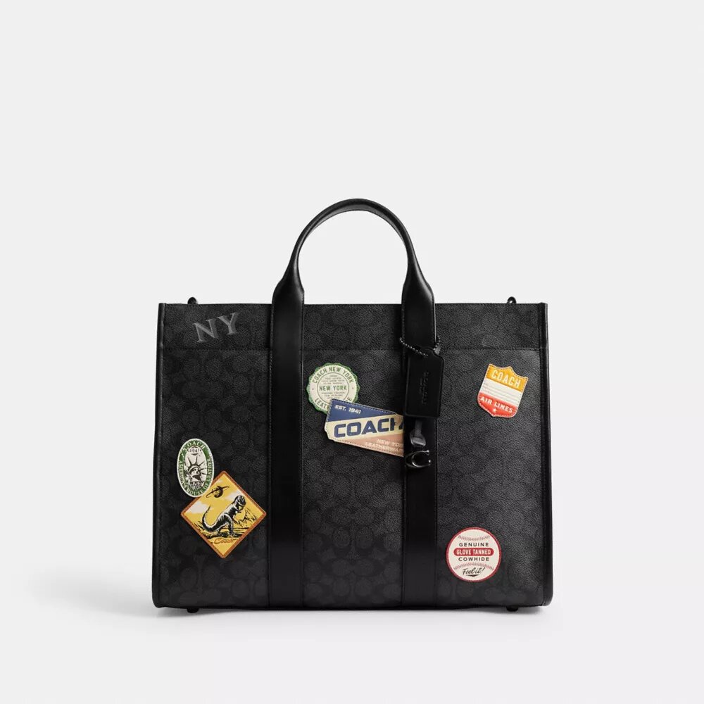 Cabas Wesley en Signature Canvas avec écussons