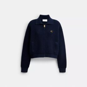 Cardigan zippé sur le devant