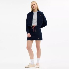 Cardigan zippé sur le devant