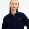 Cardigan zippé sur le devant