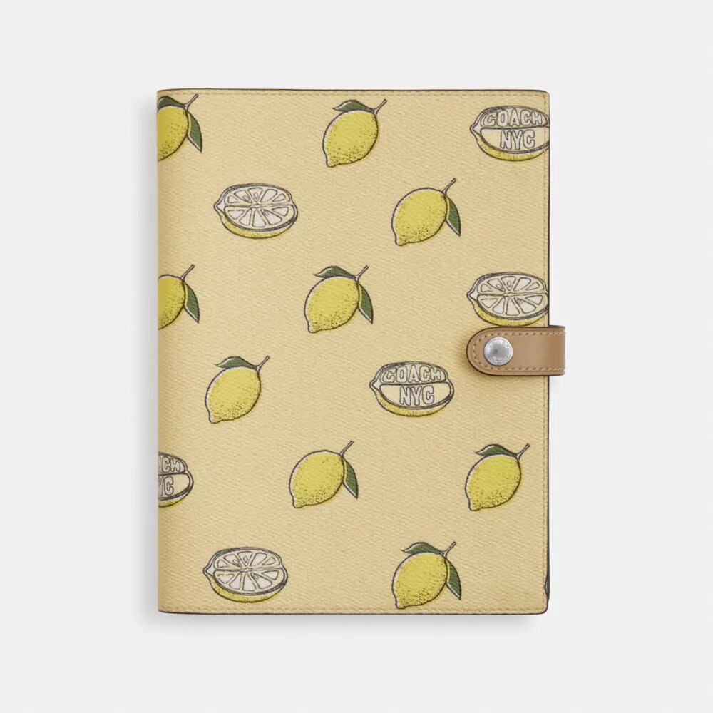 Carnet à motifs de citrons