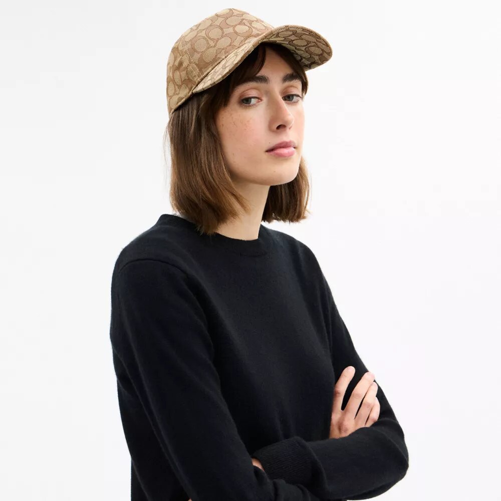 Casquette de baseball en jacquard signature