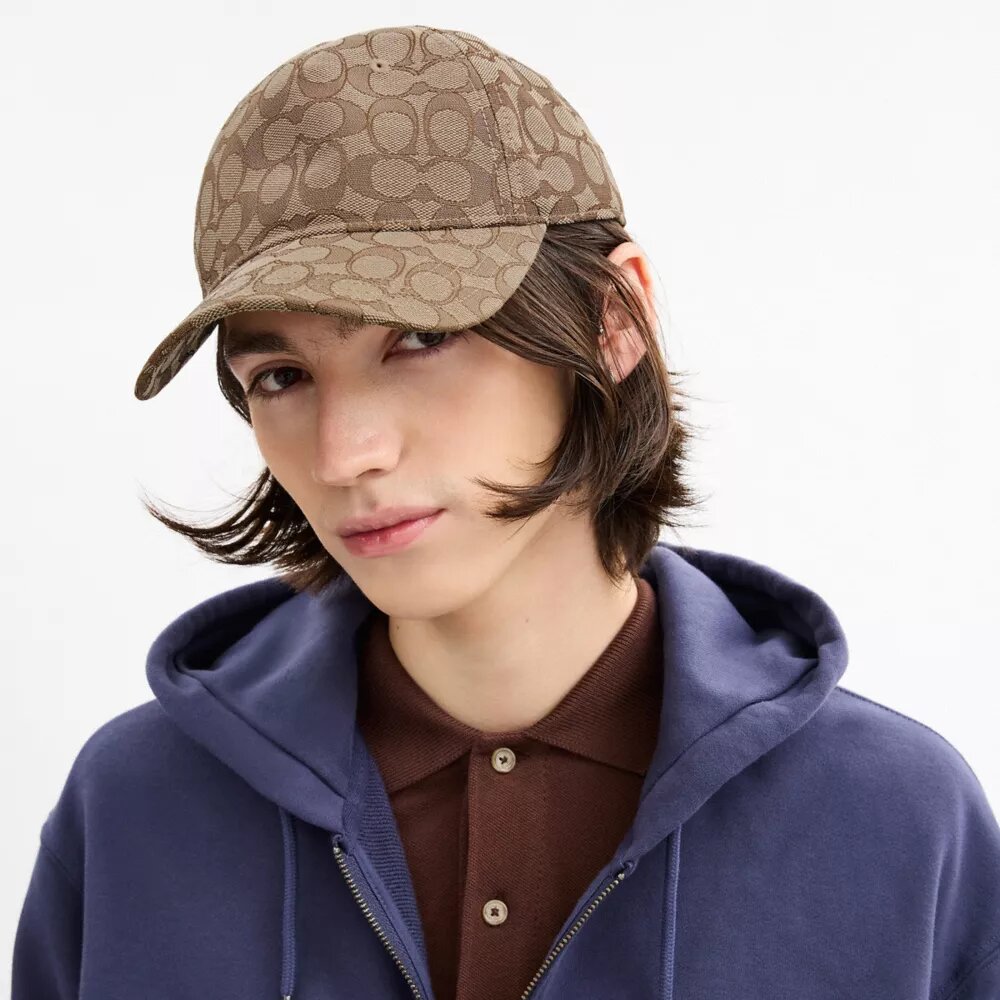 Casquette de baseball en jacquard signature