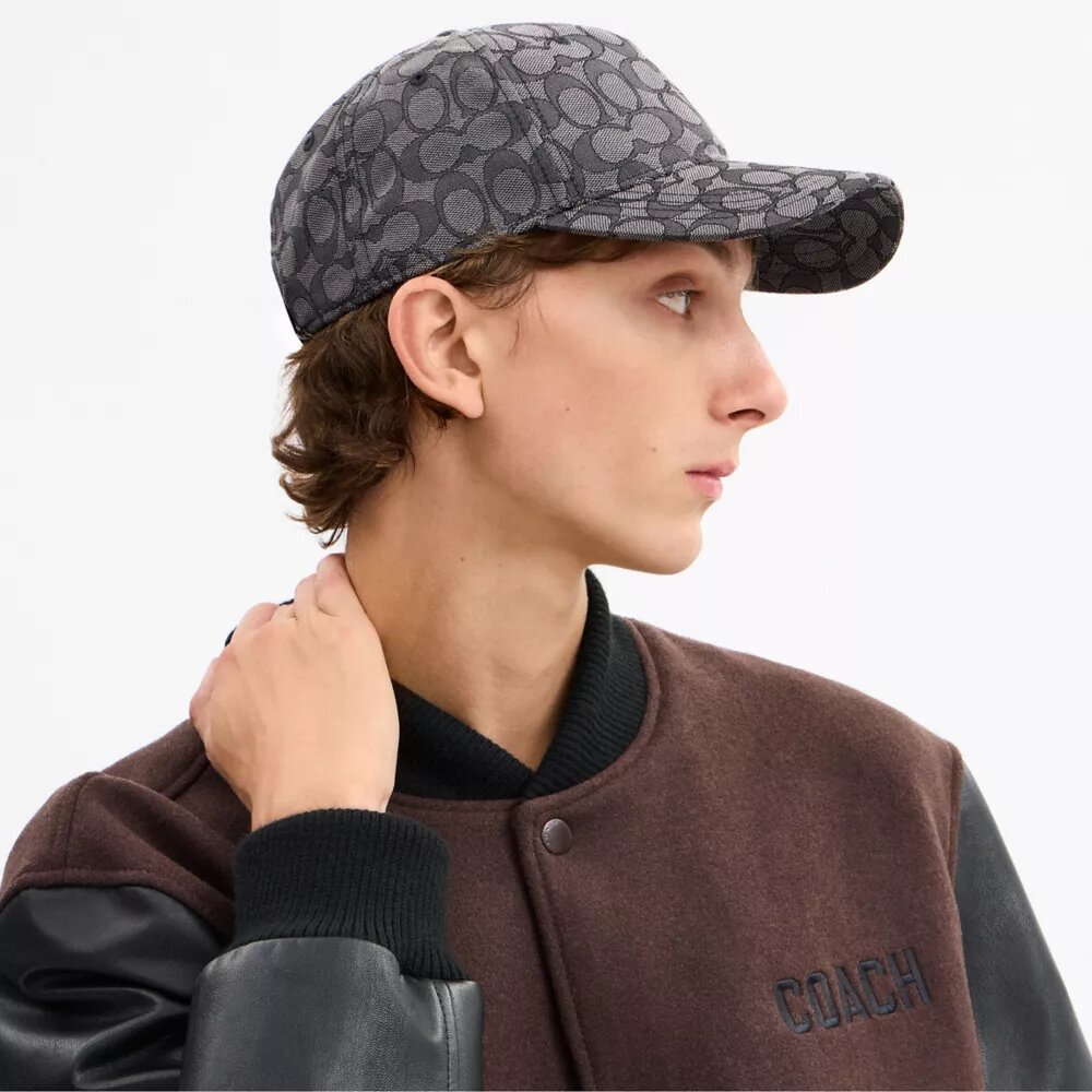 Casquette de baseball en jacquard signature