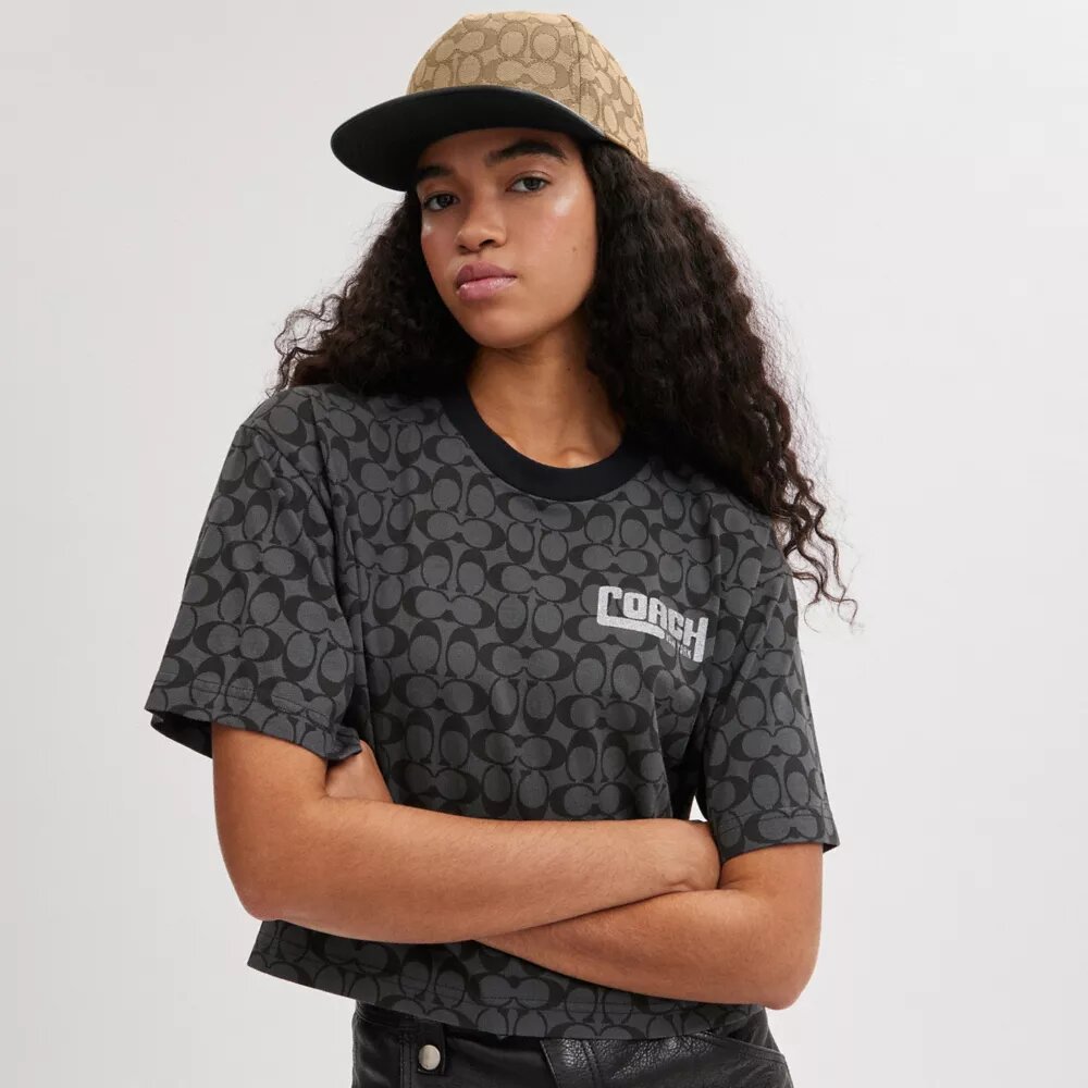 Casquette à visière plate Signature Jacquard