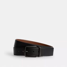 Ceinture réversible à boucle de harnais, coupée sur mesure, 38 mm