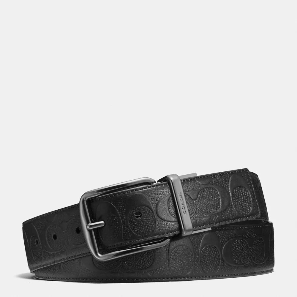 Ceinture réversible à boucle de harnais, coupée sur mesure, 38 mm