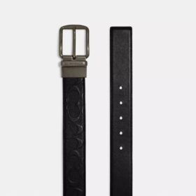 Ceinture réversible à boucle de harnais, coupée sur mesure, 38 mm
