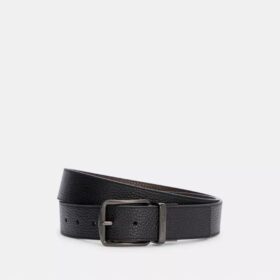 Ceinture réversible à boucle de harnais, découpée sur mesure, 38 mm