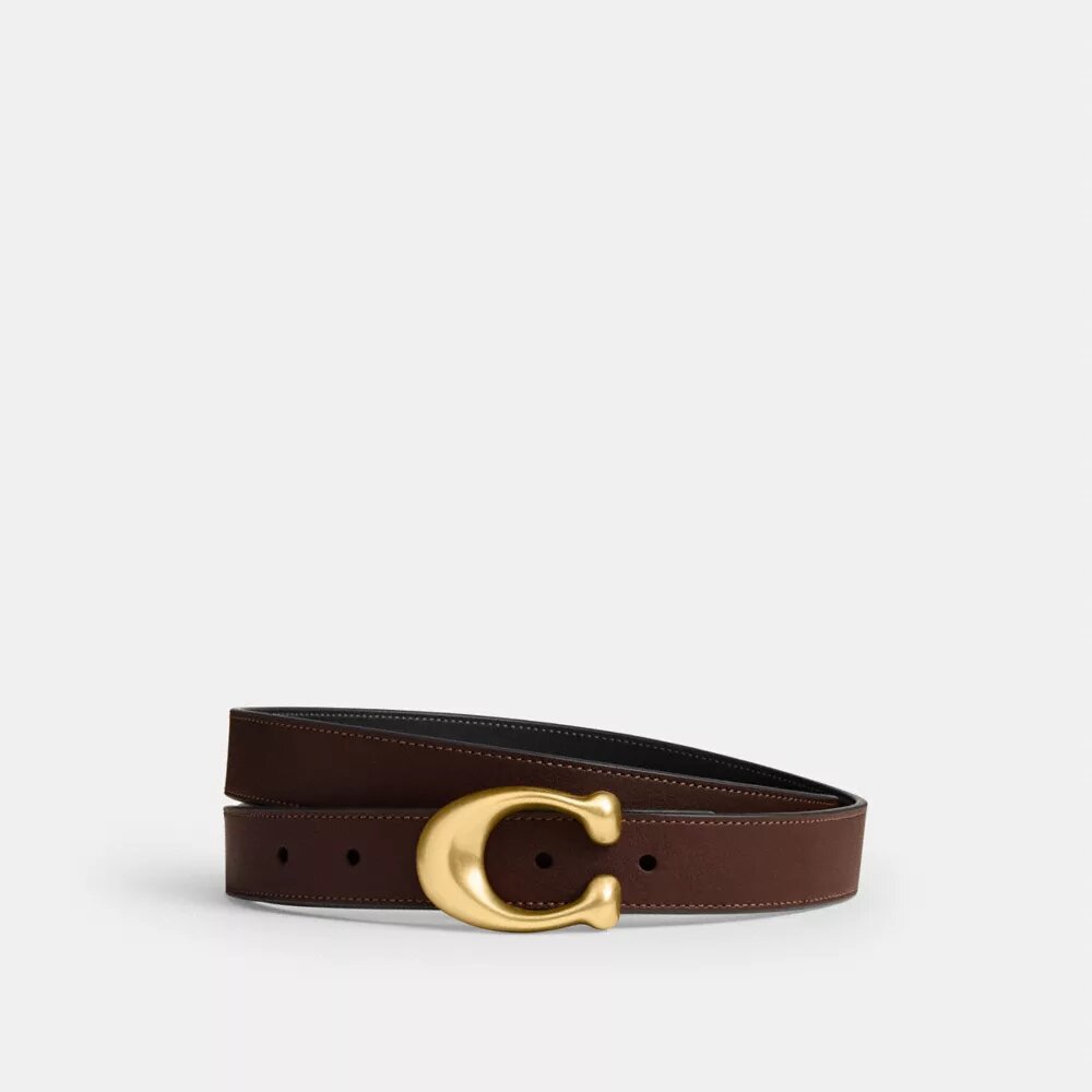 Ceinture réversible à boucle en C sculptée, 25 mm