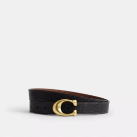 Ceinture réversible à boucle en C sculptée, 25 mm