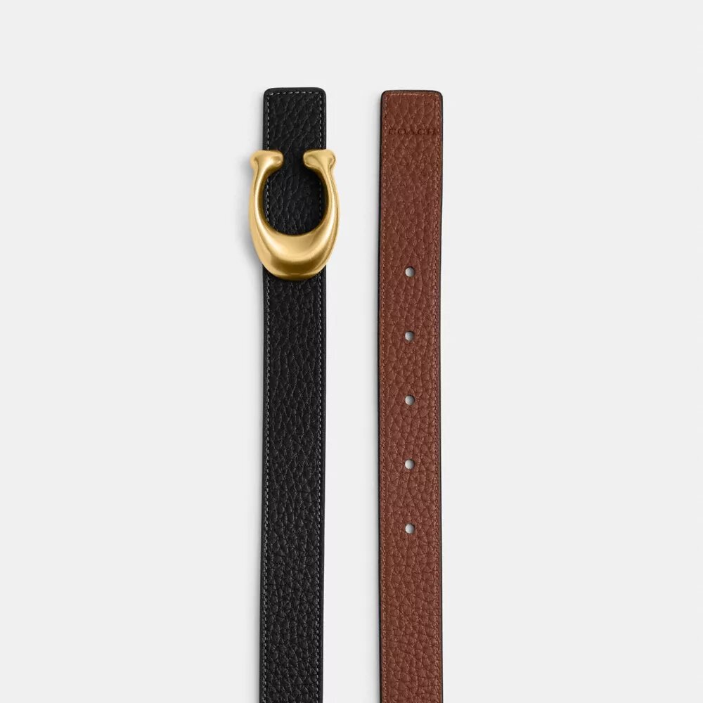 Ceinture réversible à boucle en C sculptée, 25 mm