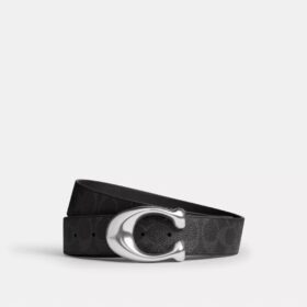 Ceinture réversible à boucle en forme de « C » sculpté, 38 mm